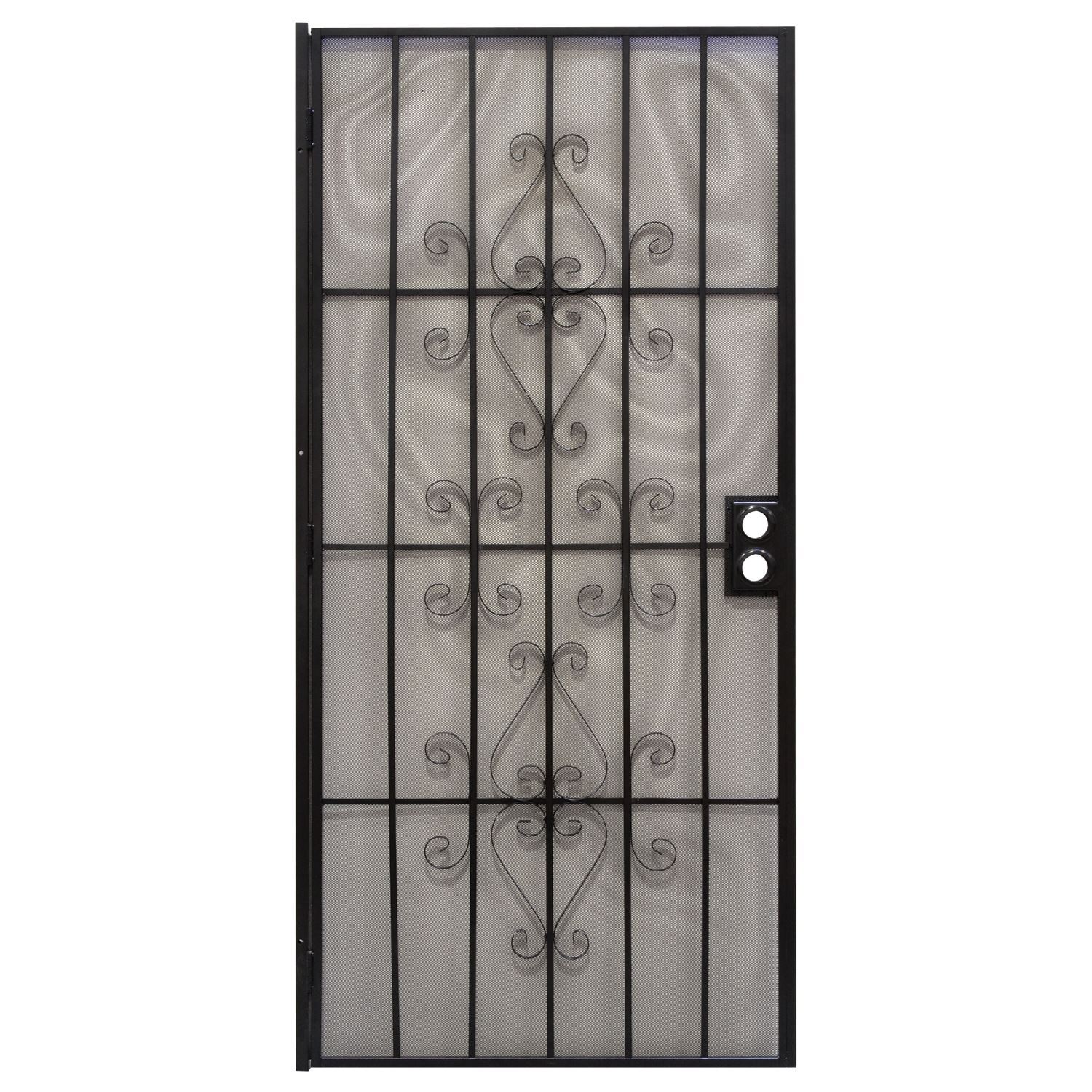 Picture of 3851BK3068 - 36 in. Black Orleans Steel Security Door