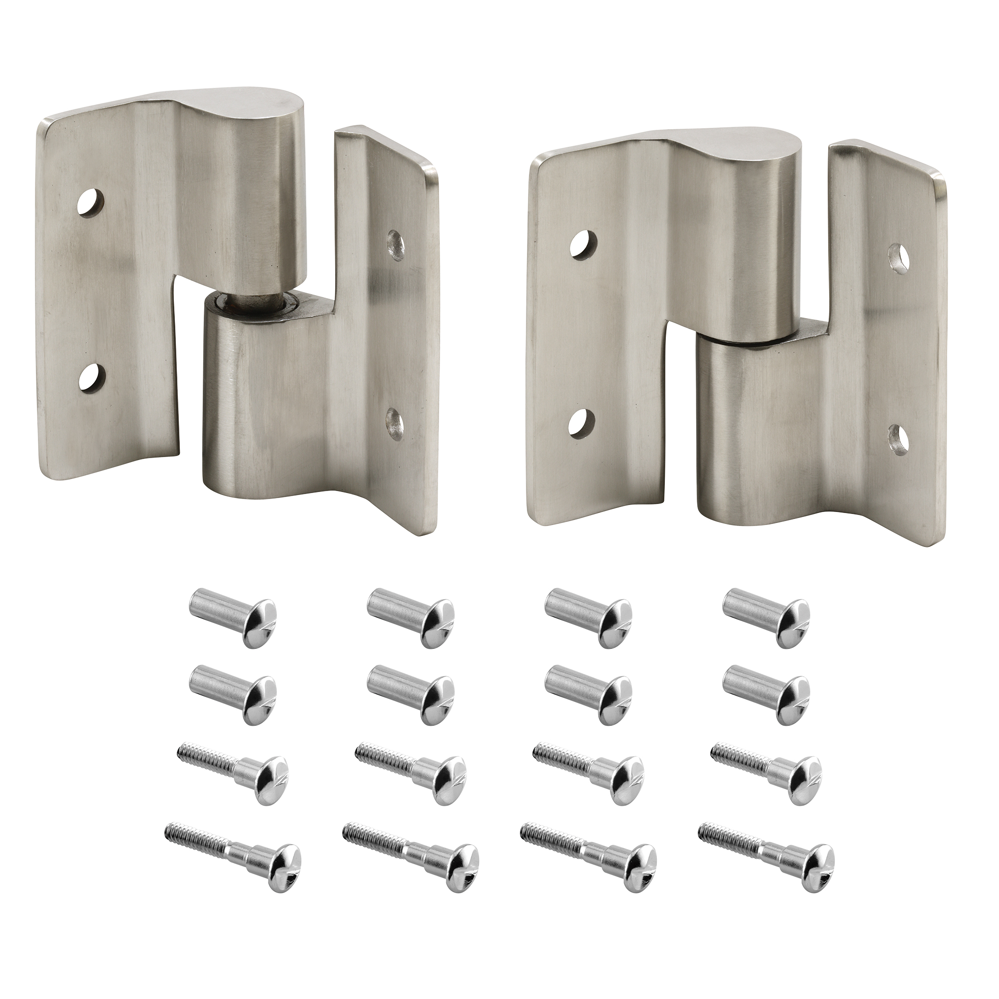 Picture of 656-8625 - Stamped Stainless Steel Satin Finish LH In/RH Out Surface Mounted Hinge (Single Pack)