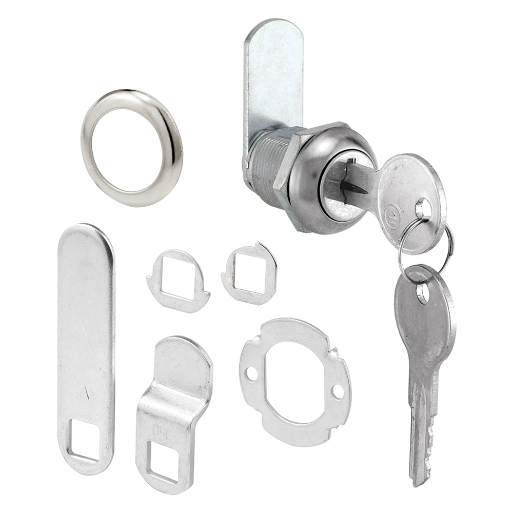 Picture of CCEP 9941KA - Drawer Lock, to 5/8 In. Thick, 3 Cam, Stainless Steel (Single Pack)