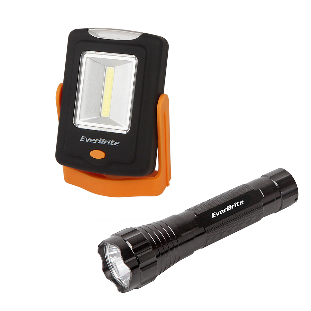 Picture of E007002 - LED Flashlight and Work Light Set, Includes AAA Batteries (1 Set)