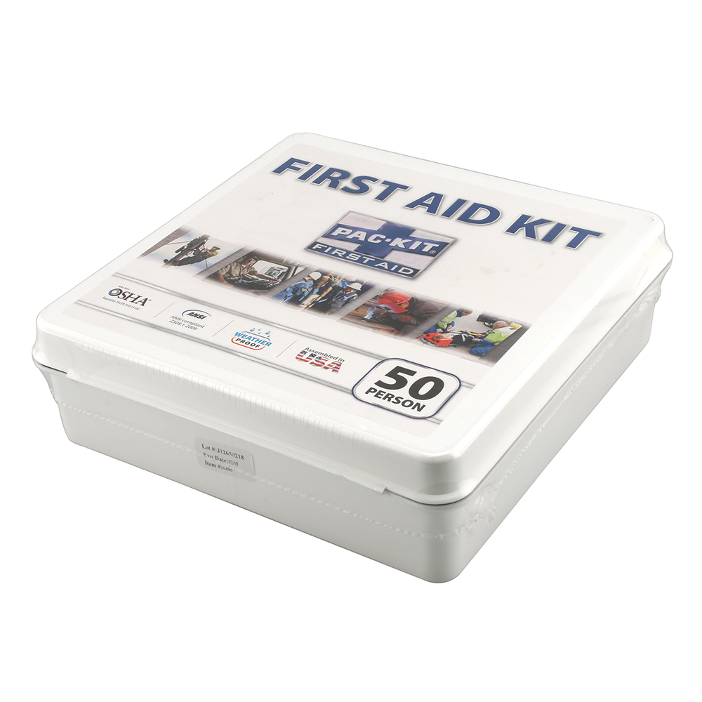 Picture of MP10596 - First Aid Kit, 50 Person, Weatherproof Plastic Case, Industrial Work (1 Kit)