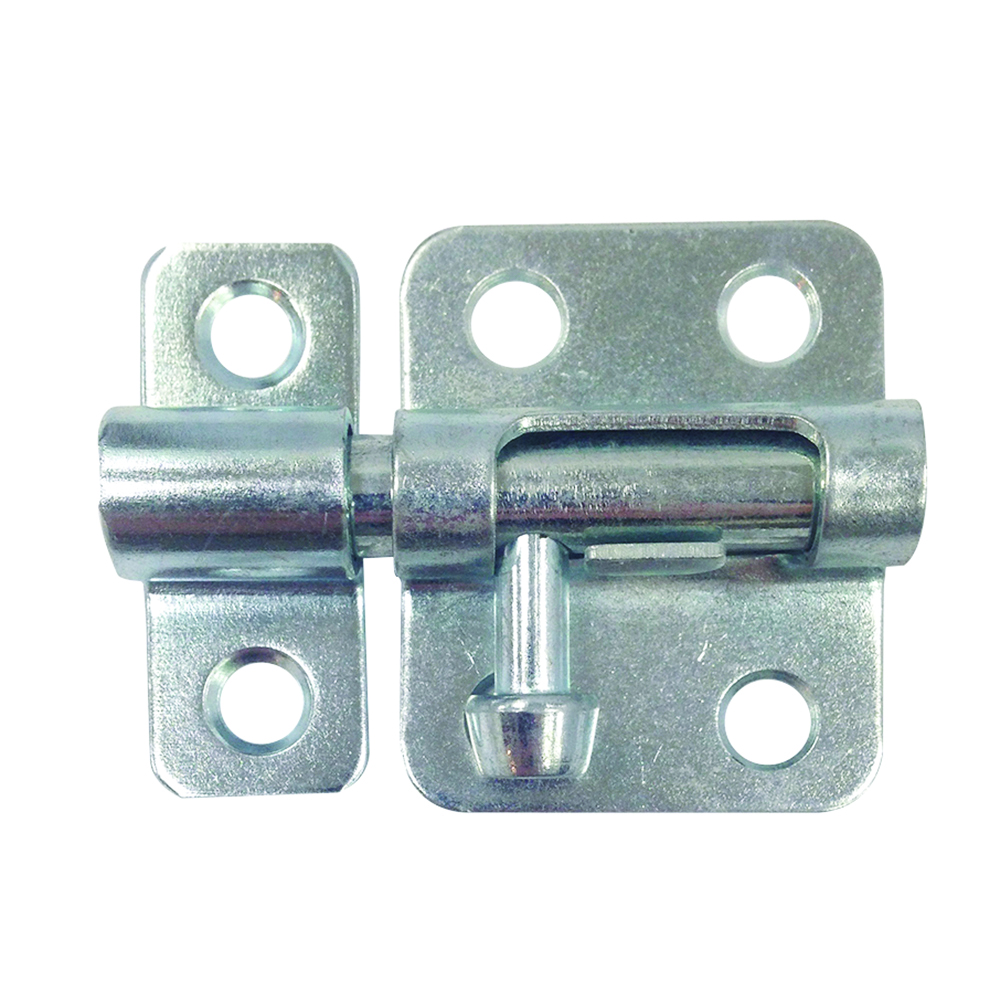 Picture of MP11343-1 - Barrel Bolt Lock, 2 in., Steel, Zinc-Plated, Includes Installation Fasteners (Single Pack)