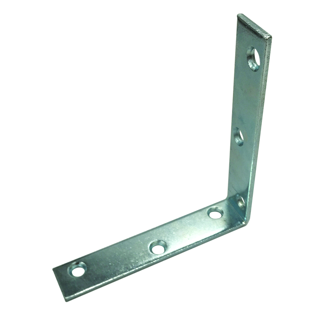 Picture of MP11345-2 - Corner Bracket, 5 in., Steel Construction, Zinc-Plated, L-Angle (2 Pack)