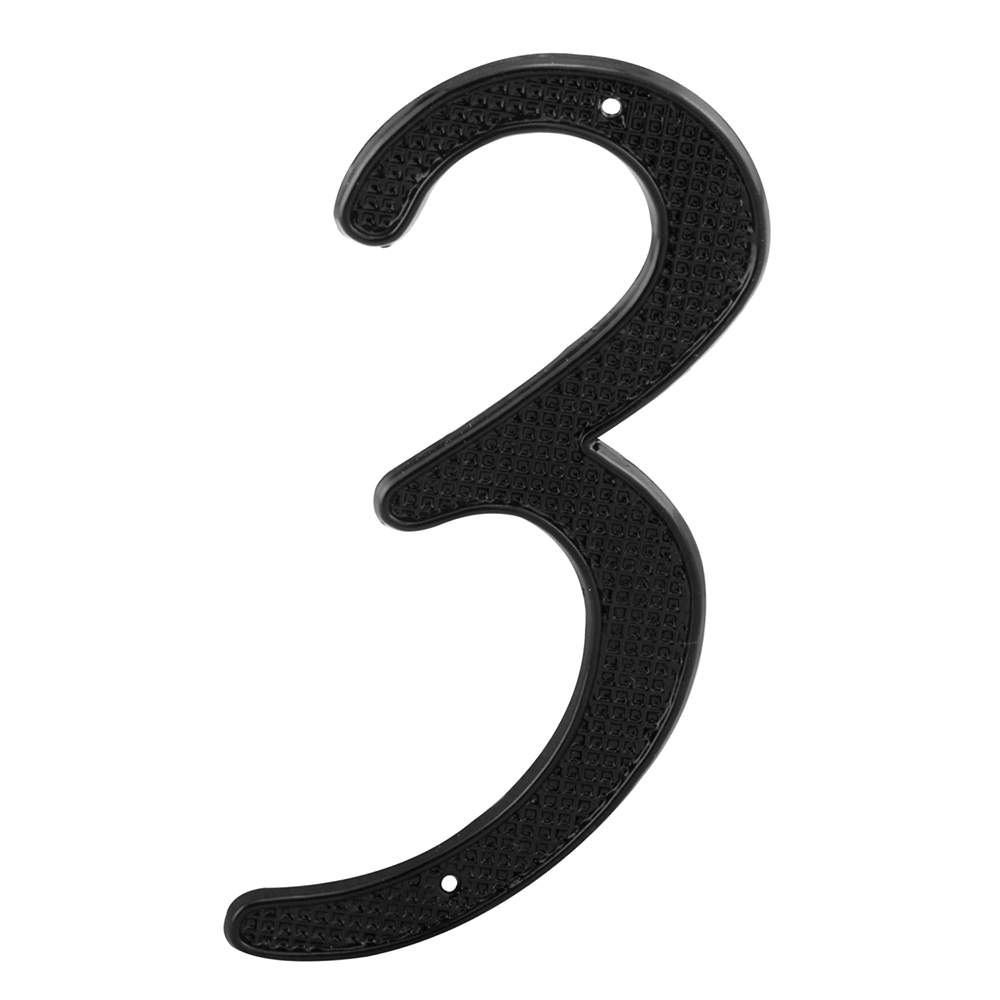 Picture of MP4113-5 - 4 in. House Number 3, Diecast, Black Finish (5 Pack)