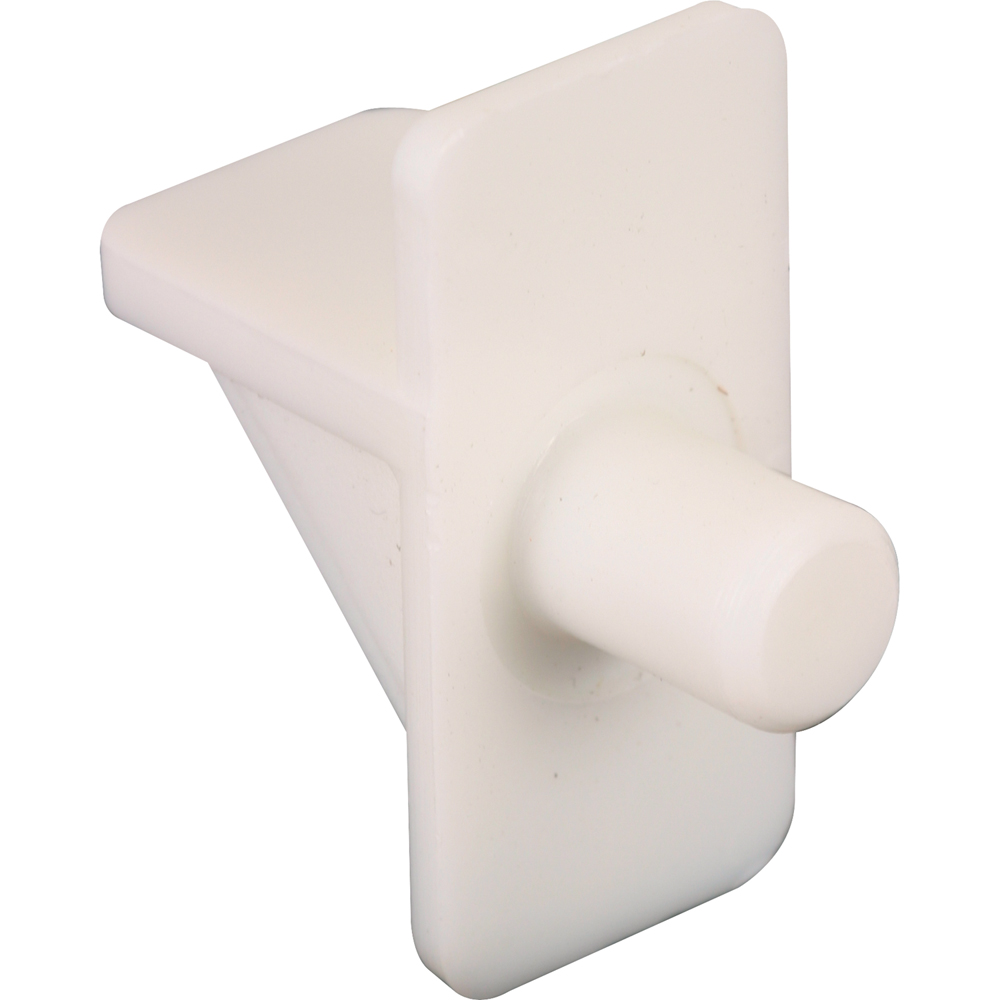 Picture of U 10138 - Shelf Support Peg, 1/4 inch Diameter, White Plastic, Pack of 8