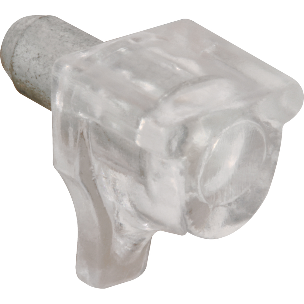 Picture of U 10159 - Shelf Support Peg, Clear Plastic with a 5mm Diameter Steel Peg, Pack of 8