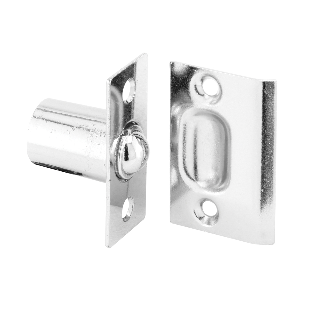 Picture of U 10288 - Ball Bullet Catch and Strike, Chrome Plated Steel. Fits 1 inch and Above Panels.