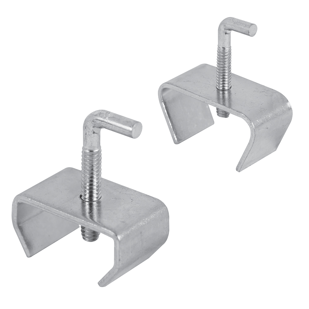 Picture of U 11310 - Bed Frame Rail Clamp Kit, Fits 1 in. and 1-1/4 in.. Frames, Steel Construction, Zinc Plated (2 Sets)