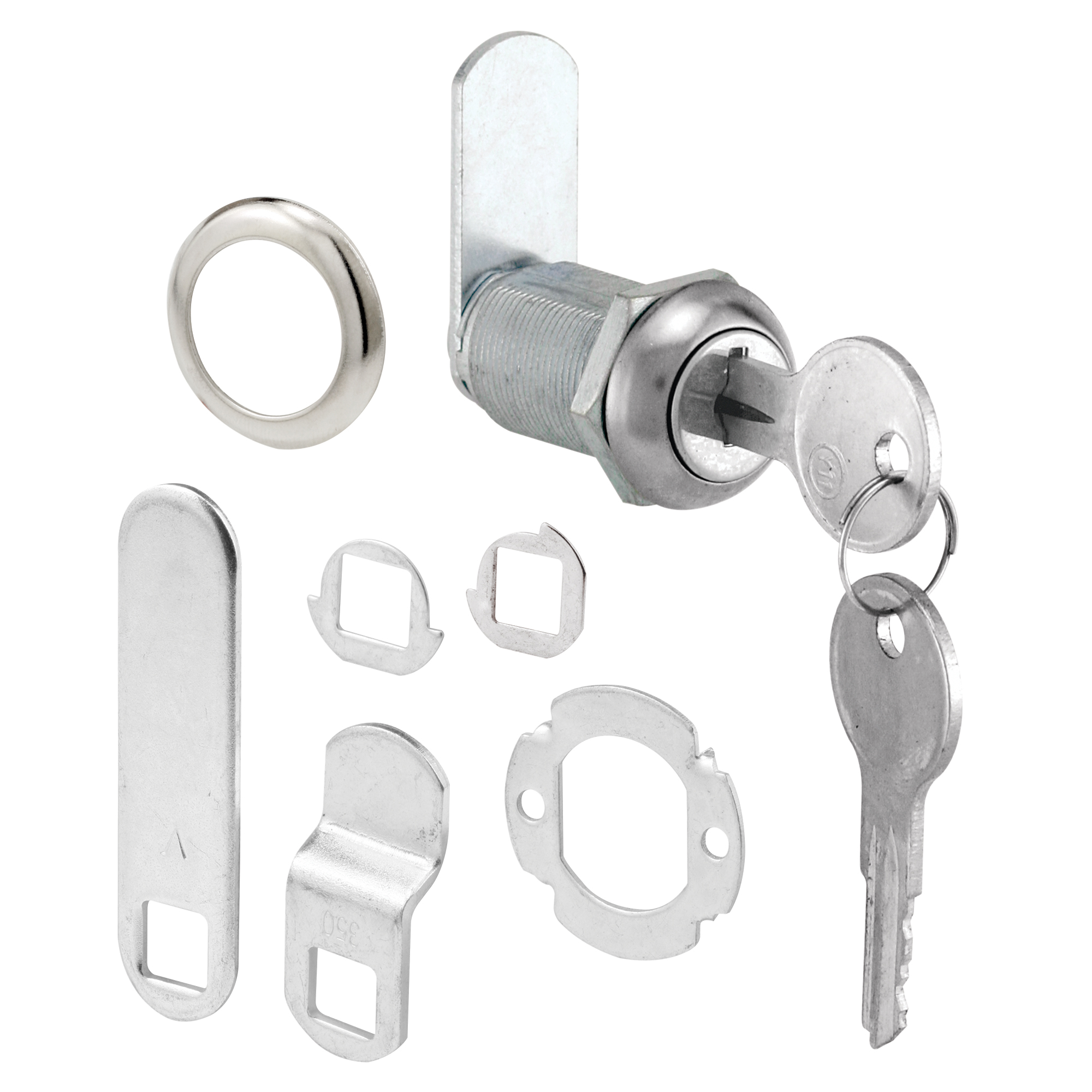 Picture of CCEP 9945KA - Cabinet Lock, 1-1/8 In., 2 Cam, Chrome Plated, KD #8 (Single Pack)